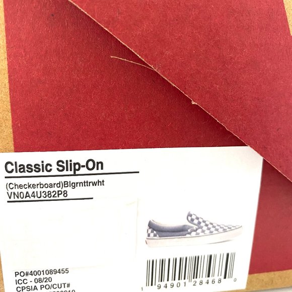 SANTA’S DEAL 🎄 ANS  Classic Slip-On Checkerboard Canvas Men's 8.5 = Women's 10 - Picture 9 of 9